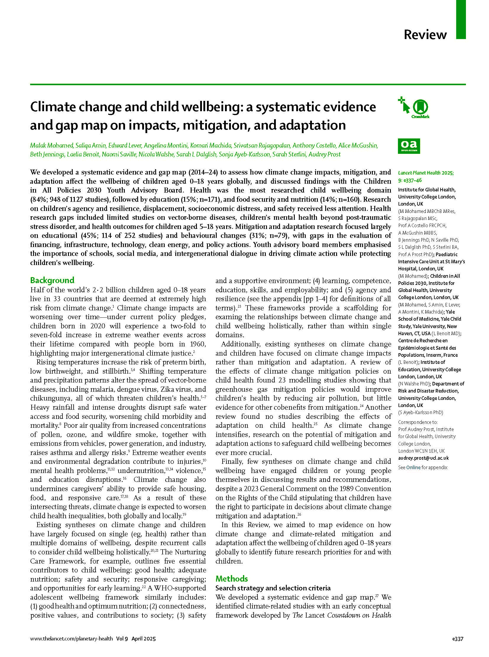 first page of article